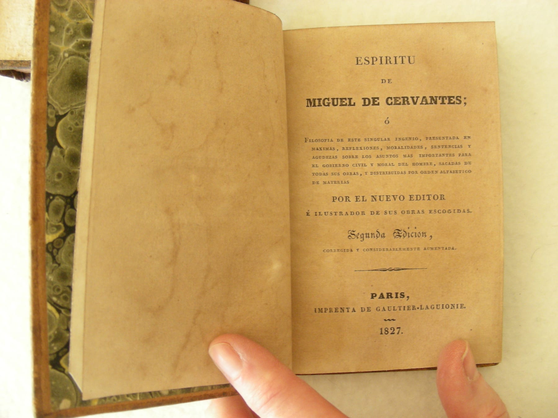 Espiritu de Miguel de Cervantes