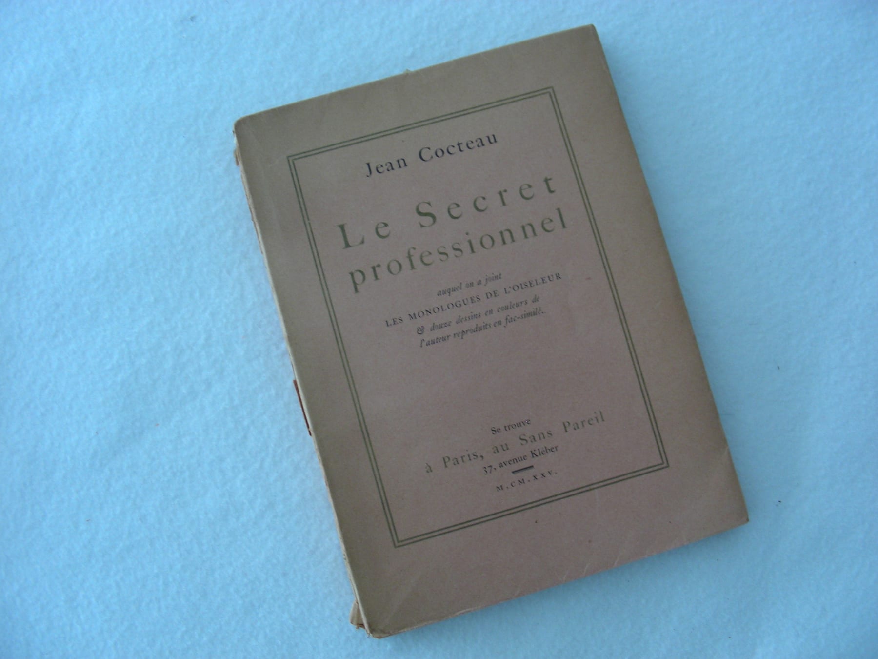 Le Secret professionnel, suivi des Monologues de l'oiseleur 